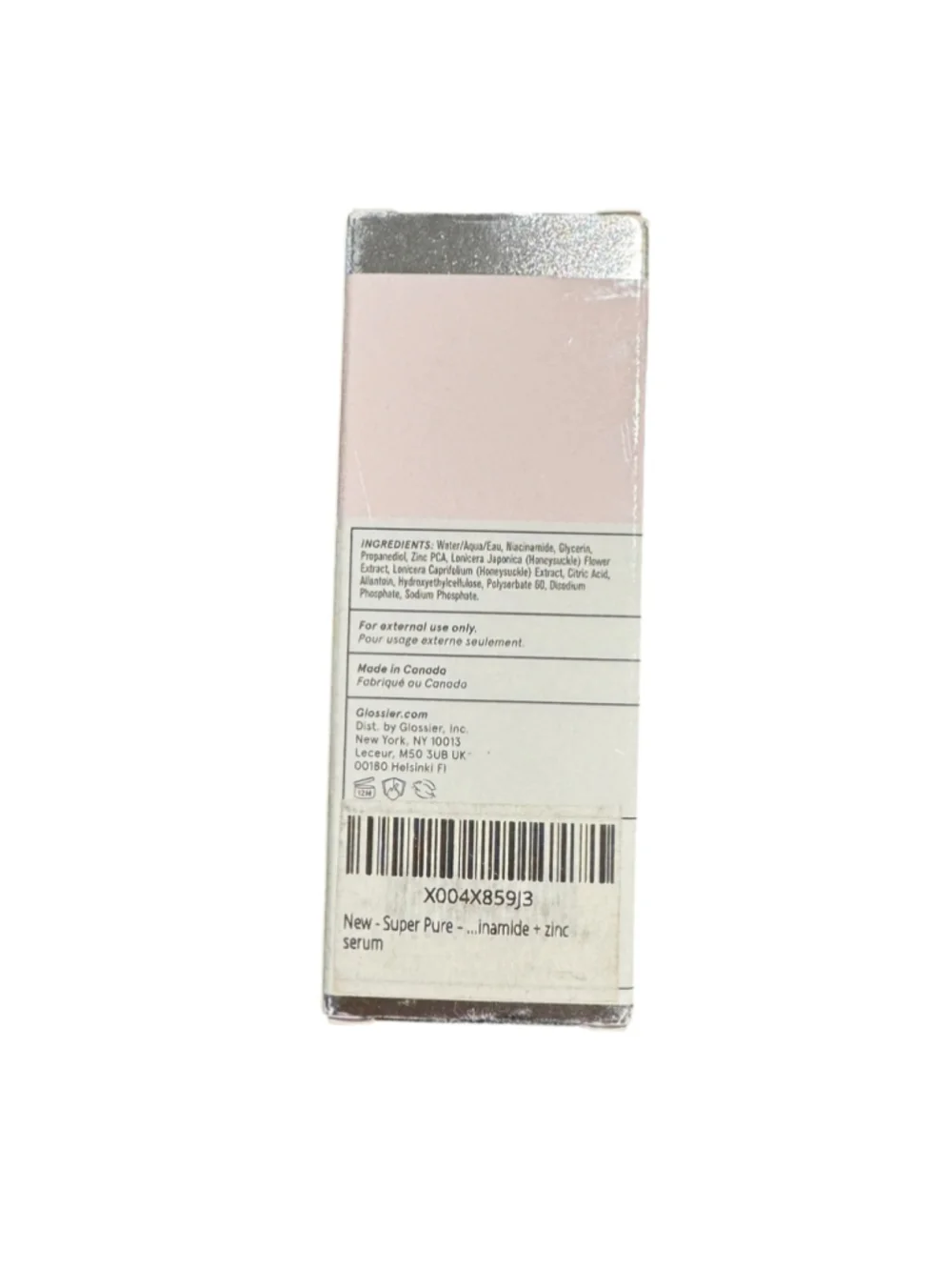 Glossier Super Pure Niacinamide + Zinc Serum